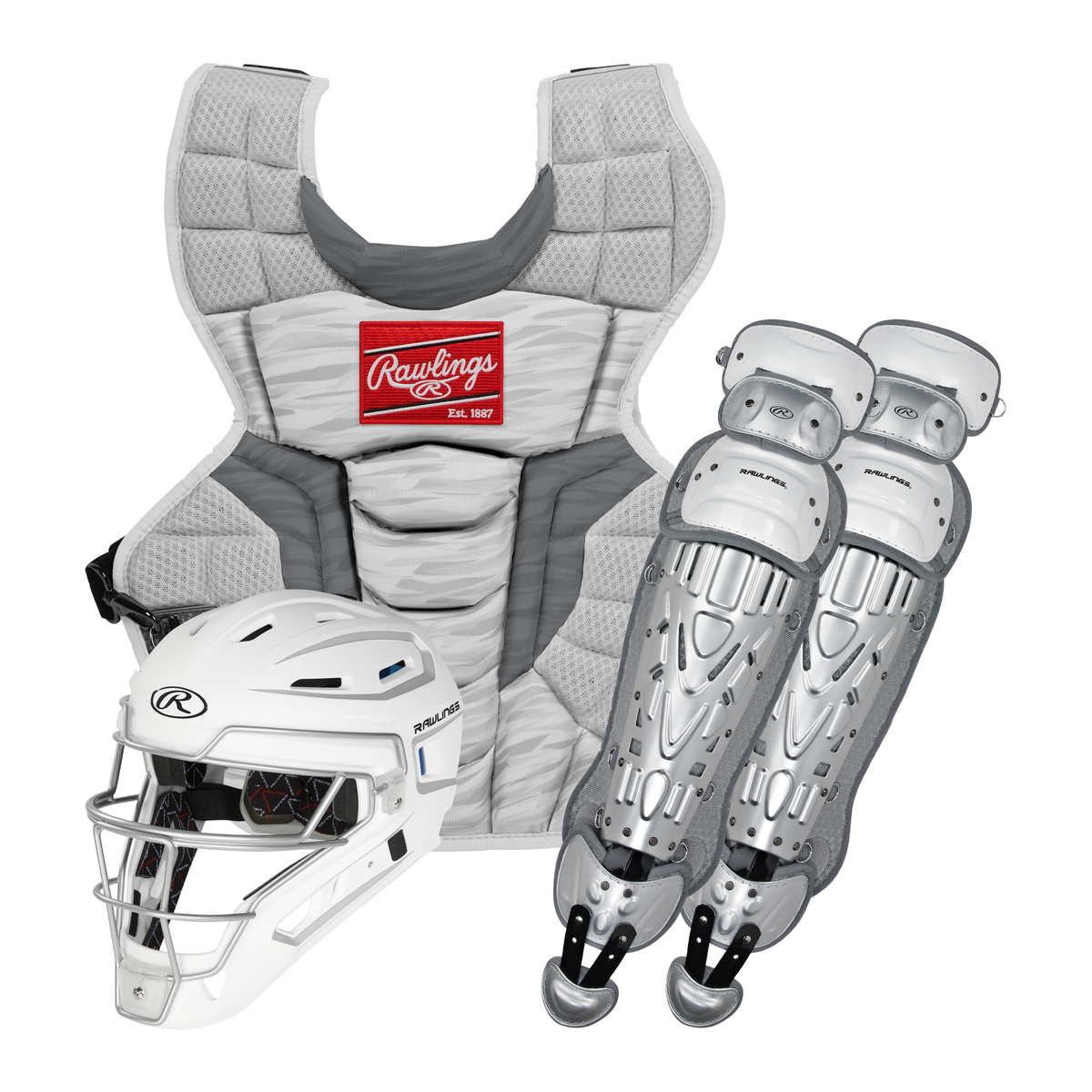 Rawlings Velo 2.0 Catcher's Complete Set - NOCSAE Certified Rawlings Velo 2.0 Catcher's Complete Set - NOCSAE Certified