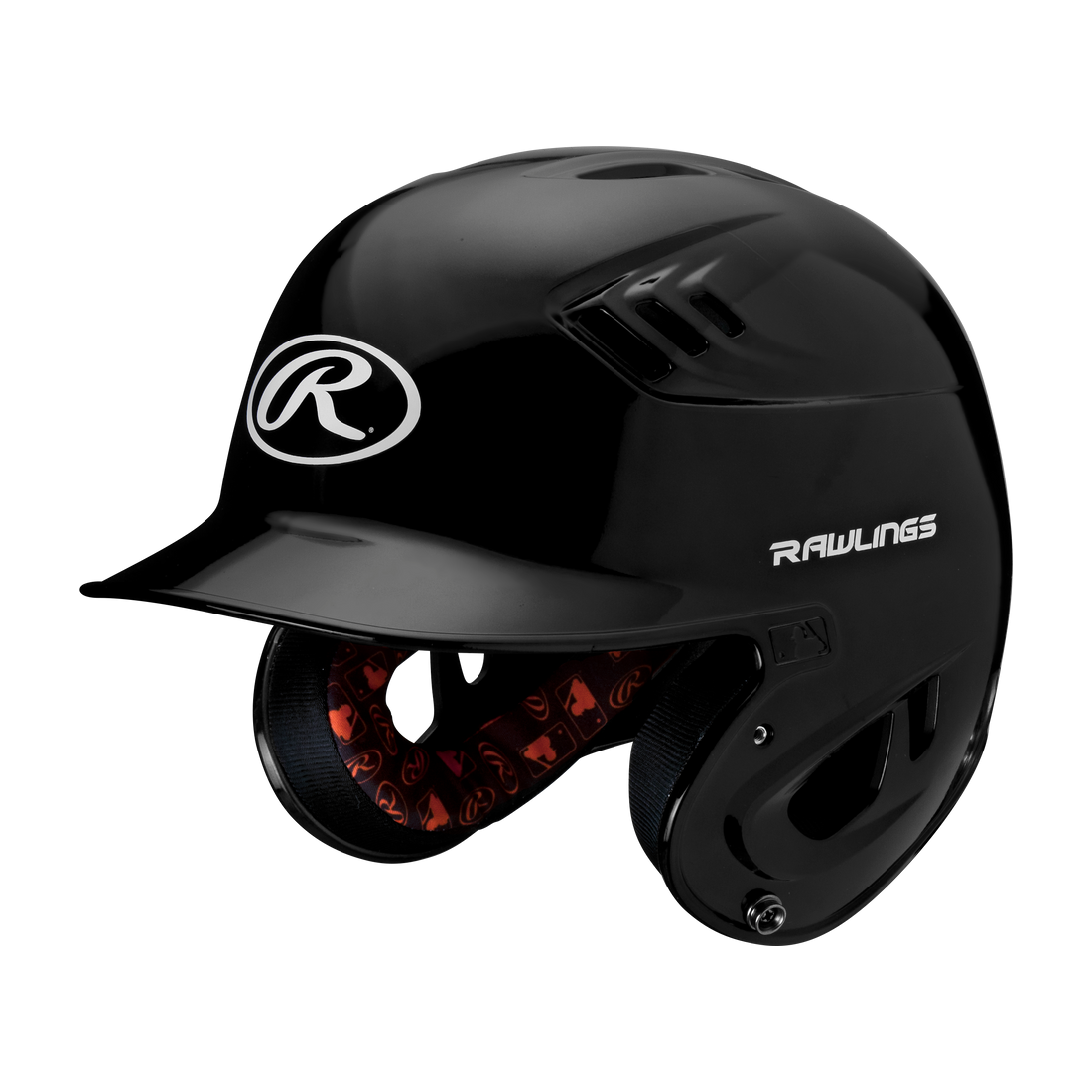 Rawlings R16 Series Metallic Batting Helmet Scarlet Junior