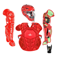 All-Star S7 Axis Pro Catcher's Complete Set - Solid Colors - NOCSAE Certified - Youth (Ages 9-12)