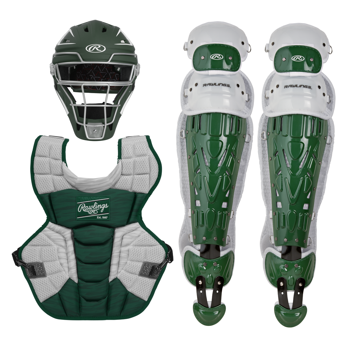 Rawlings Velo 2.0 Catcher's Complete Set - NOCSAE Certified