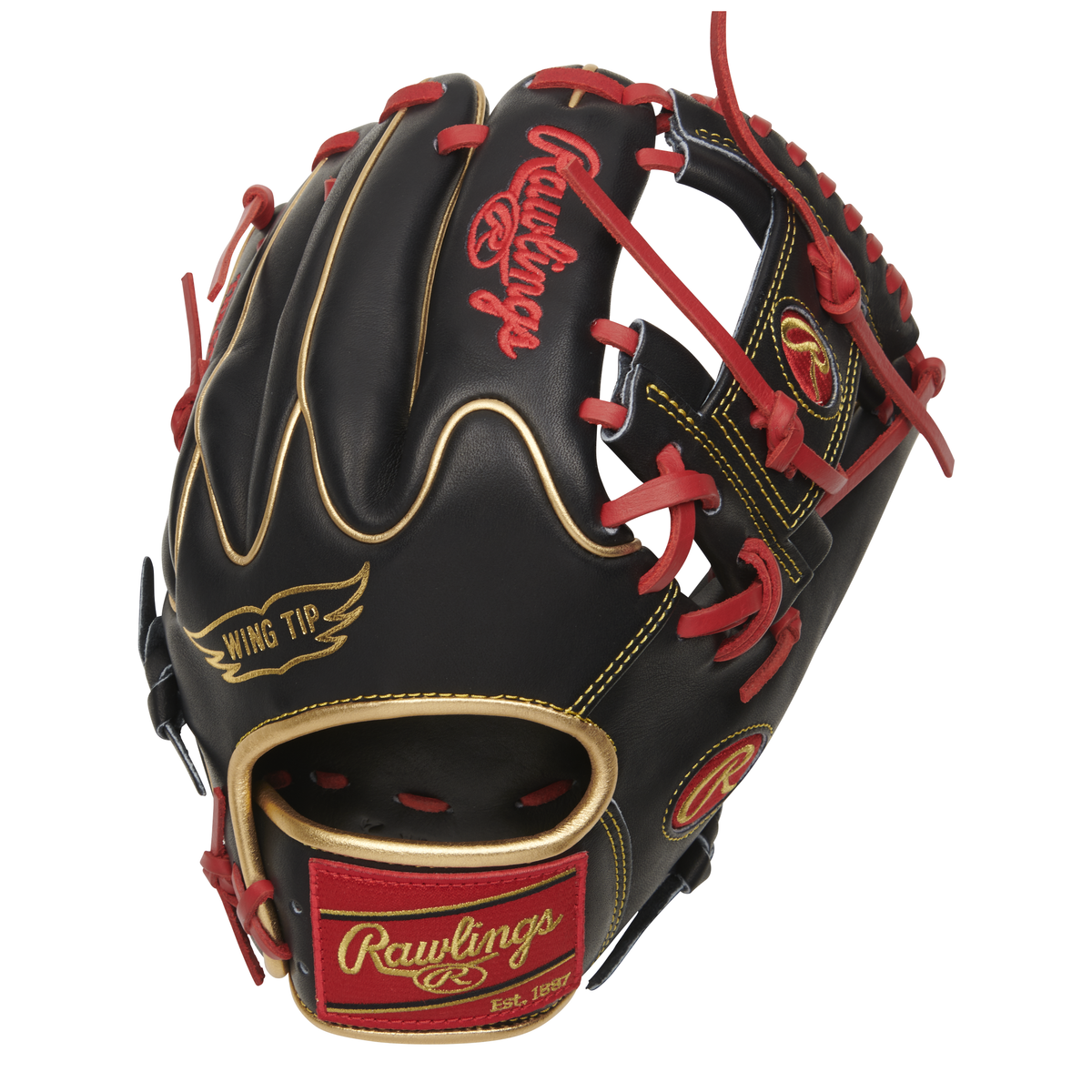 Rawlings Wing Tip グローブ 赤/黒 Rawlings Heart of the Hide PRO205W-2BG 11.75