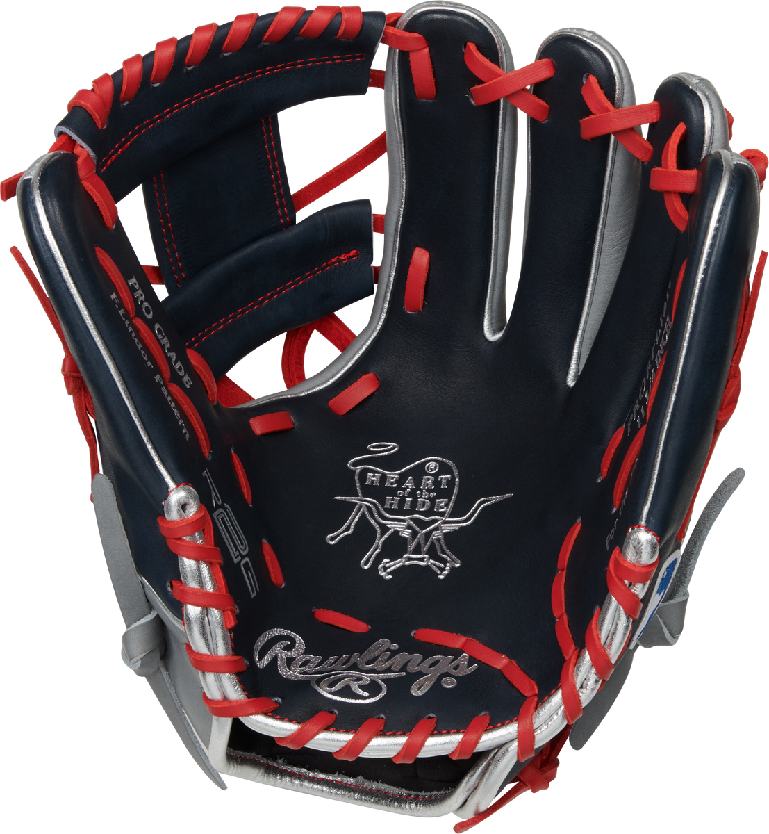 Rawlings, Atlanta Braves Heart of The Hide Glove, 11.5-Inch, Standard, Pro I Web, Conventional Back, Adult, Right Handed