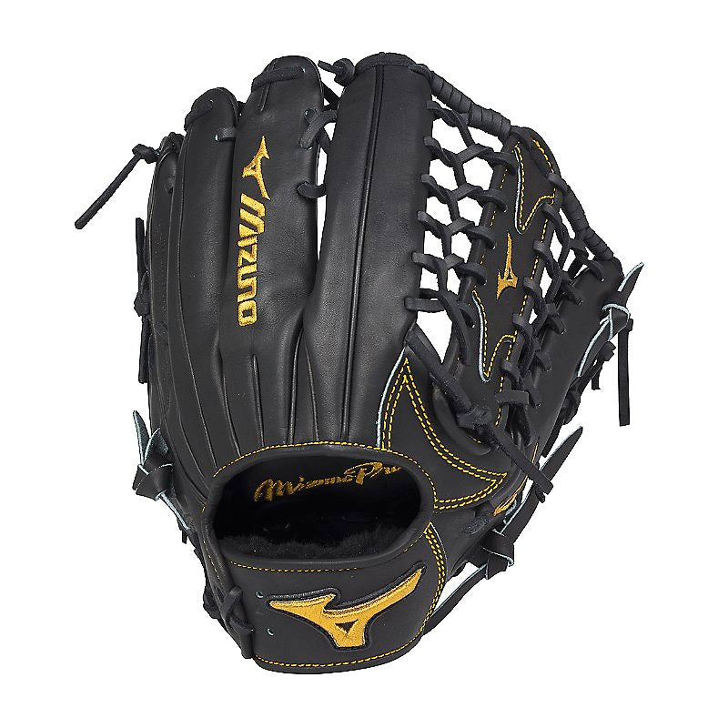 Mizuno Pro ブラックグローブ Mizuno Pro ミズノプロ 硬式 グローブ グラブ 外野手用 限定皮革 高校
