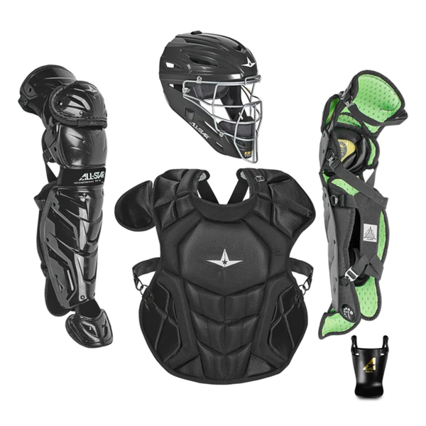 All-Star S7 Axis Pro Catcher's Complete Set - Solid Colors - NOCSAE Certified - Youth (Ages 9-12)