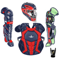 All-Star S7 AXIS Pro Catcher's Complete Set - Two-Tone - NOCSAE Certified - Youth (Ages 9-12)