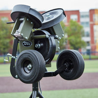 ATEC M3X Softball Pitching Machine - On Caddypod
