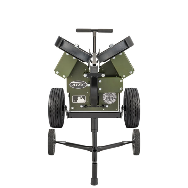 ATEC M3X Baseball Pitching Machine - On Caddypod